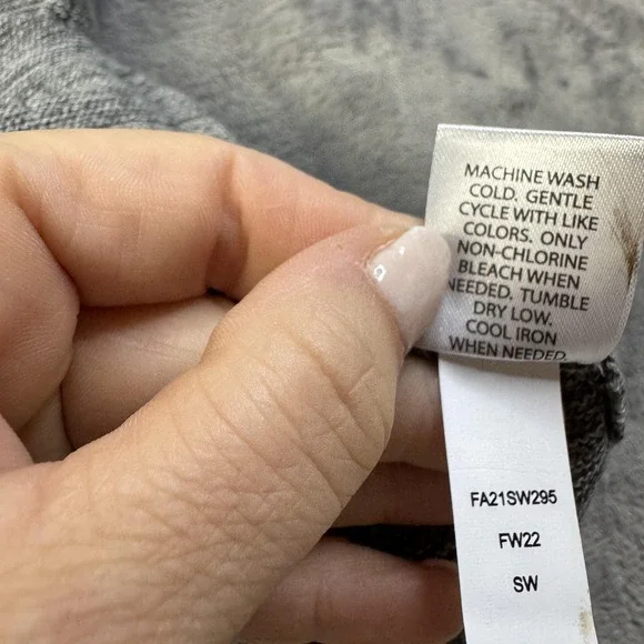 Flag & Anthem Sweater Mens Medium Gray 1/4 Zip Pullover Cotton FW22 Casual - Picture 9 of 12